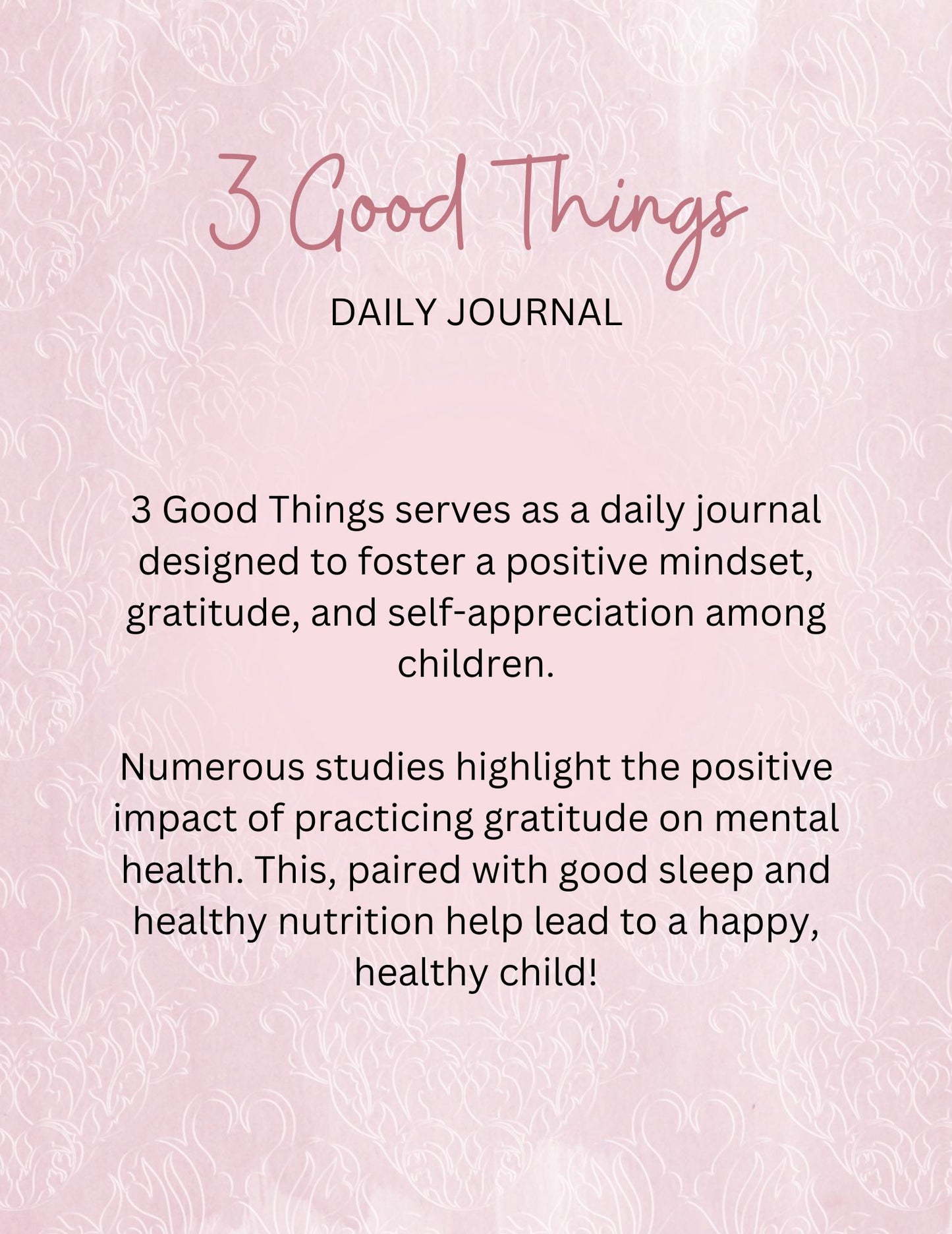 3 Good Things - Kids Gratitude Journal