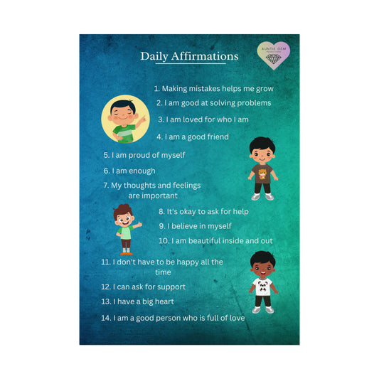 Boys Affirmation's Poster